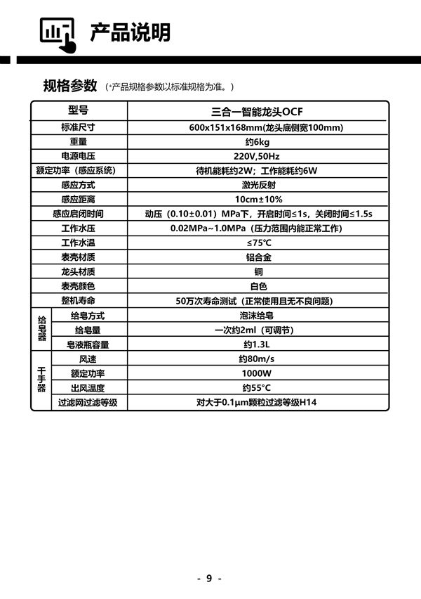 规格参数
